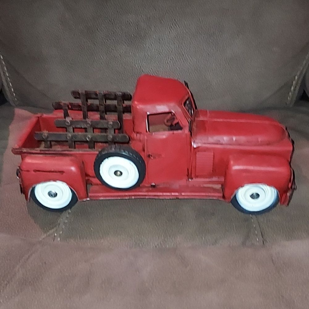 Vintage Metal Toy Pick Up Truck 13"